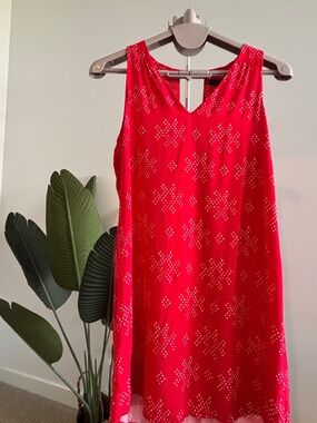 GAP Red Dress with White Dot Print